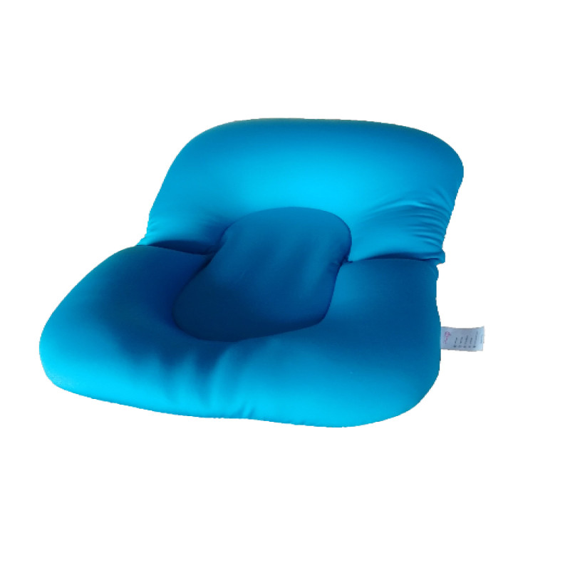 Foldable Non-Slip Soft Baby Boy Bath Pillow Padding Soft Infant Lounger for Tub Sink Blue 0-9M